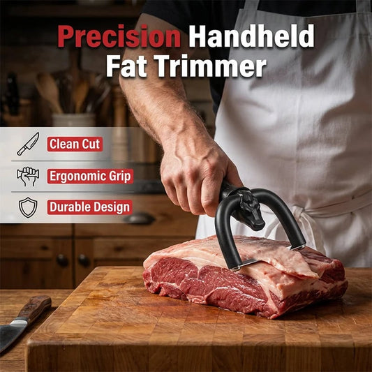 🔥LAST DAY SALE 49% OFF! 🥩 Handheld Fat Trimmer for Beef & Pork, Portable Meat Fat Remover Tool, Easy Brisket Trimming BBQ Kitchen Gadget
