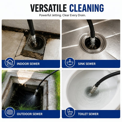 🔥LAST DAY SALE ONLY!! ✨BUY 1 GET 1 FREE!!!🔥Stainless Steel Sewer Jetter Nozzle