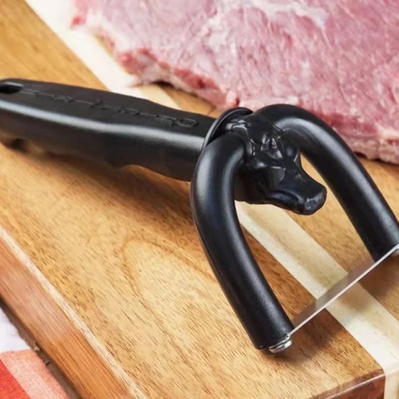 🔥LAST DAY SALE 49% OFF! 🥩 Handheld Fat Trimmer for Beef & Pork, Portable Meat Fat Remover Tool, Easy Brisket Trimming BBQ Kitchen Gadget