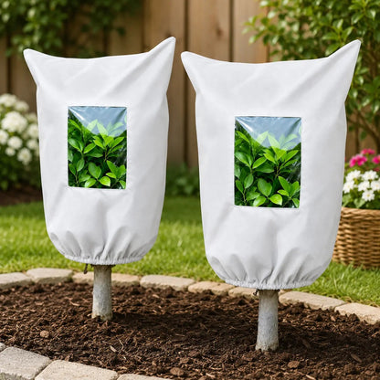 Winter Frost Protection Plant Cover with Zipper & Clear Window ❄️🌿